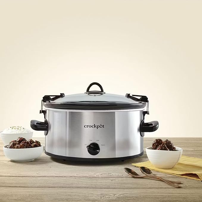 Crock-Pot SCCPVL600S Cook' N Carry 6-Quart Oval Manual Portable Slow Cooker
