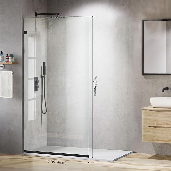 Bathroom Shower Glass Door 36 * 74"