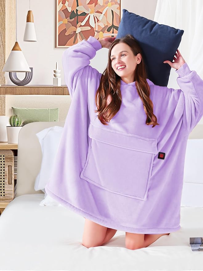MAXEVE Heated Wearable Blanket Hoodie