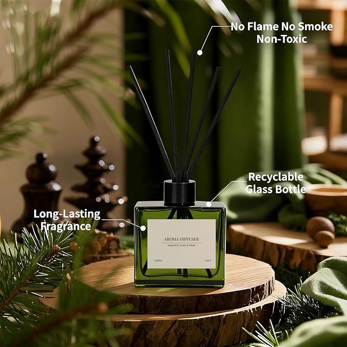 Reed Diffuser, 4 oz Jasmine Lily Scent Diffuser