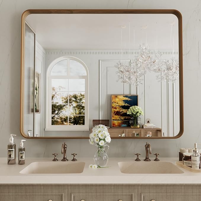 LOAAO 40X24 Inch Bathroom Mirror