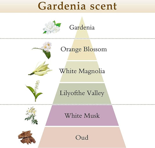 XEPTLE Reed Diffuser Set, 7.04 oz Creamy Gardenia Scent Diffuser