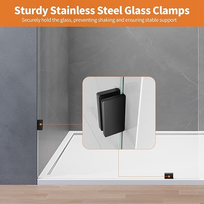 Shower Glass Panel, Fixed Shower Screen Panel