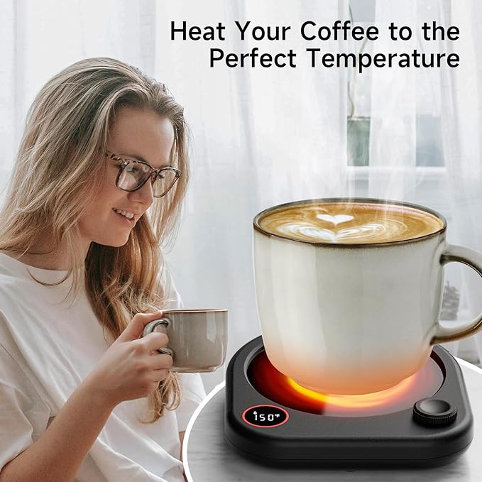 Coffee Mug Warmer for Desk, Electric Cup Heater for Tea Milk Beverages