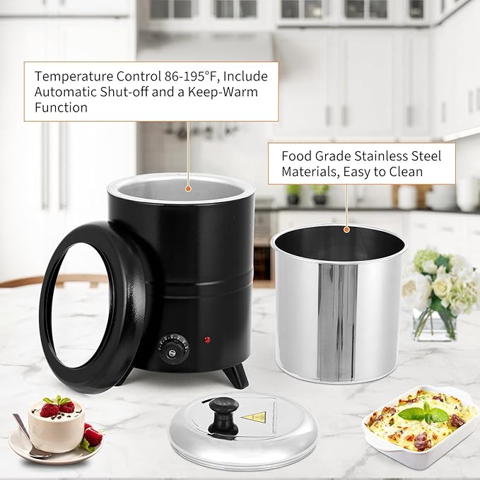 10.5QT Commercial Grade Soup Warmer Kettle
