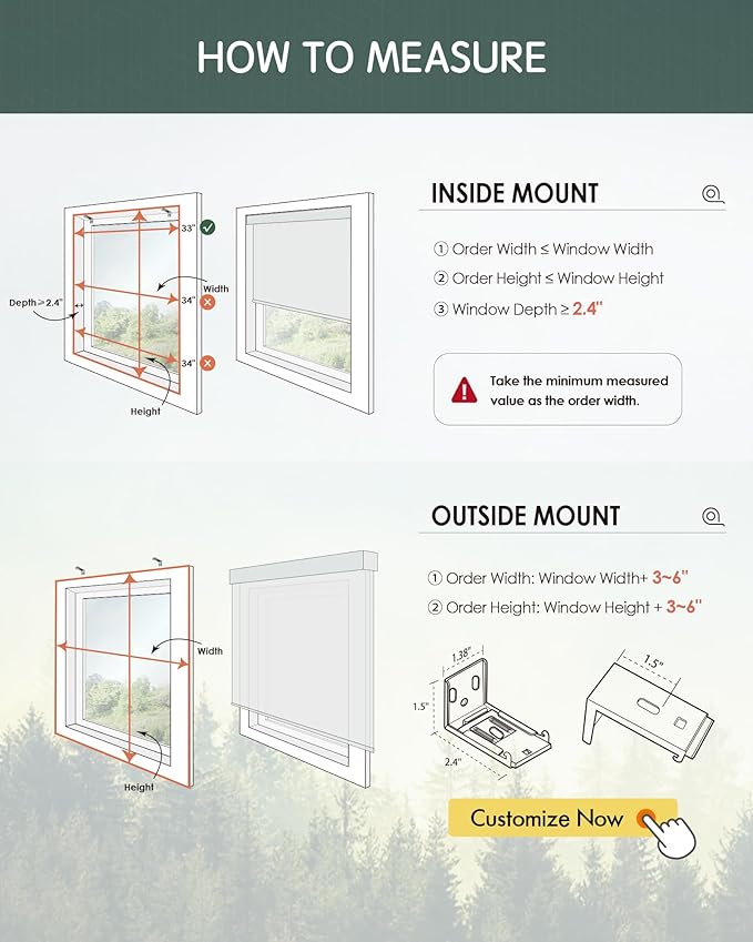 Yoolax Motorized Blinds with Remote, Smart Blinds