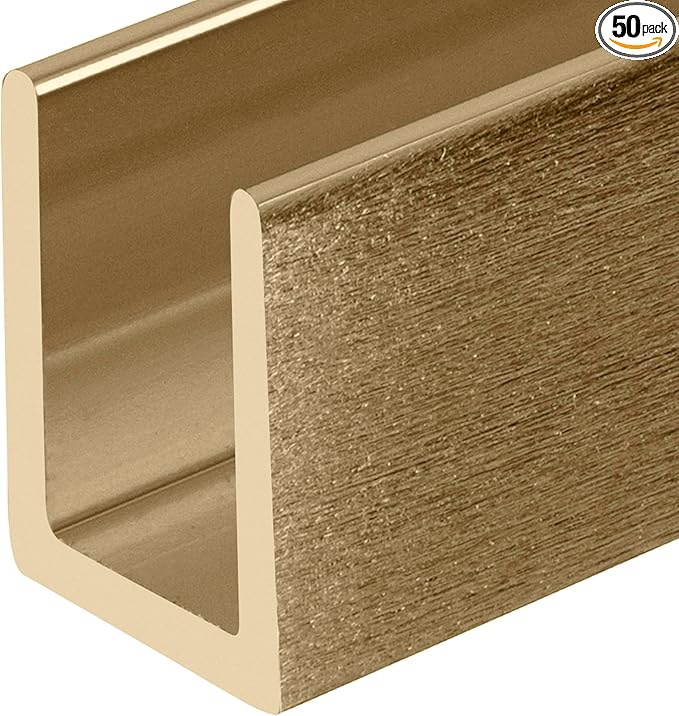 Brixwell SDCD38ABRS-CCP72-XCP50 Antique Brass 3/8" Fixed Panel Shower Door Deep