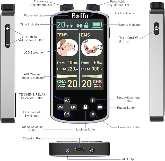 TENS EMS Unit Muscle Stimulator