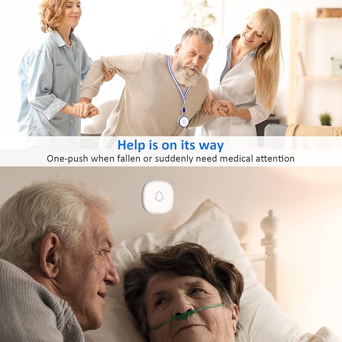 3 Pack Wireless Caregiver Pager Panic SOS Call Button