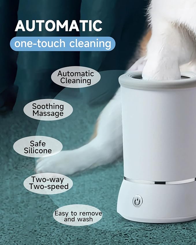 Automatic Dog Paw Cleaner for Dogs,Electric Dog Foot Paw Washer Cup and