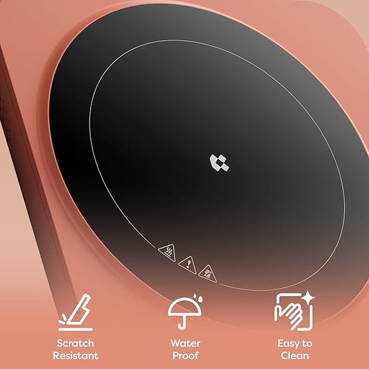 CIARRA CATIH1A-O Portable Induction Cooktop, Slim Single Electric Countertop