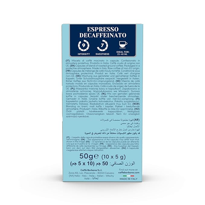 Caffè Borbone Decaffeinated Aluminum Capsules Compatible