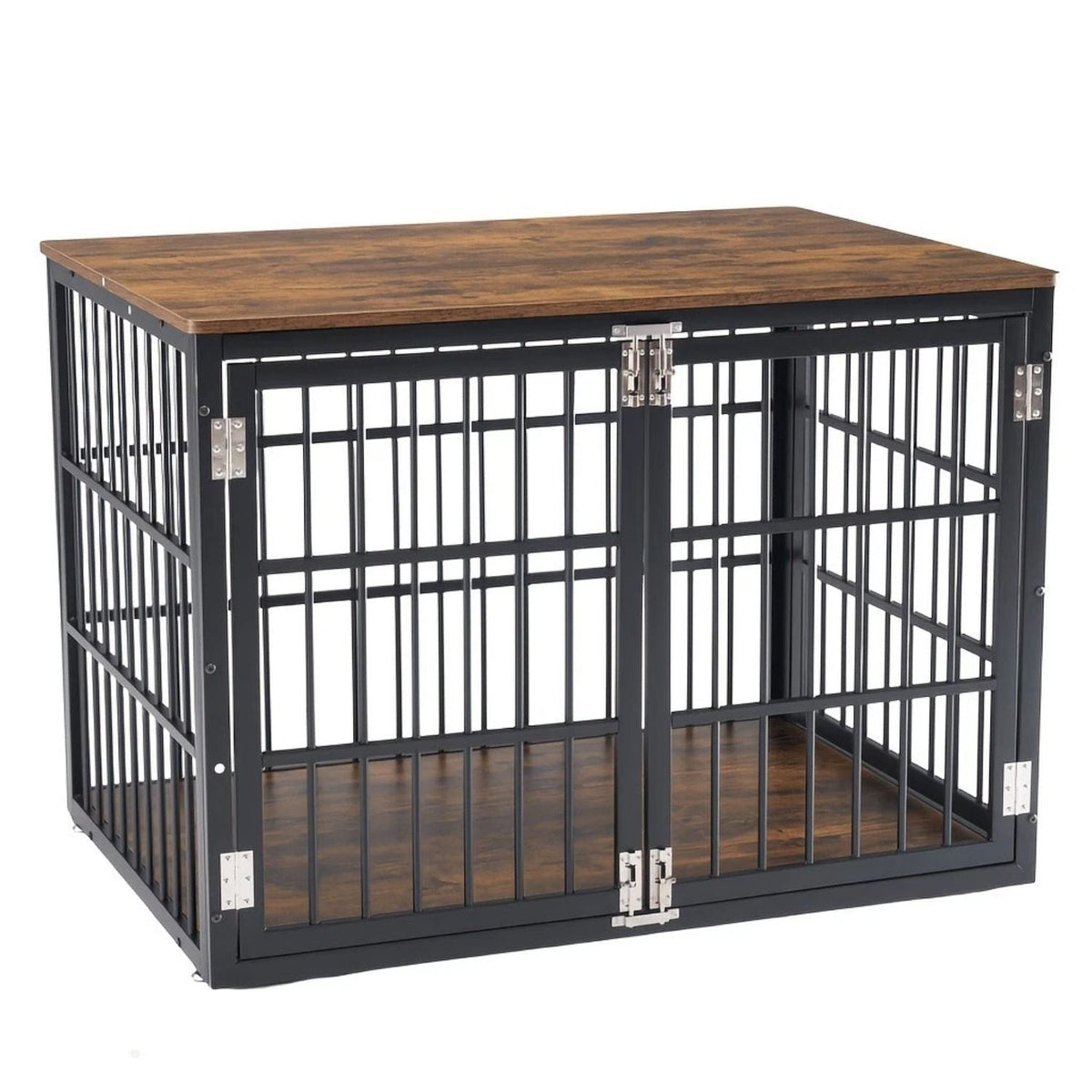 Sturdy Dog Crate Furniture, Heavy Duty Kennel For Large & Medium Dogs, Indoor Use