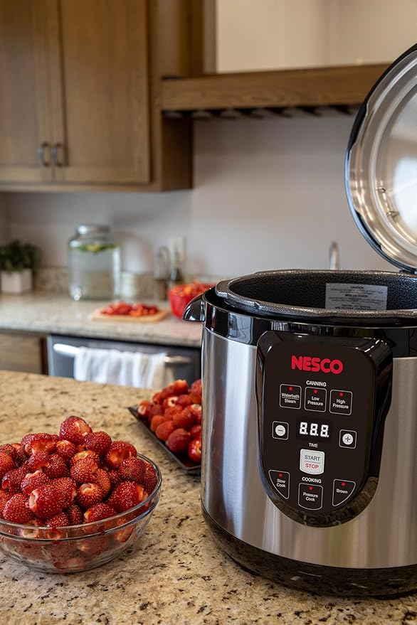 Nesco NPC-9 Smart Electric Pressure Cooker and Canner, Stainless Steel
