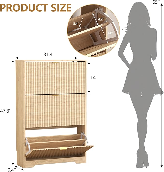 Shoe Cabinet Storage for Entryway