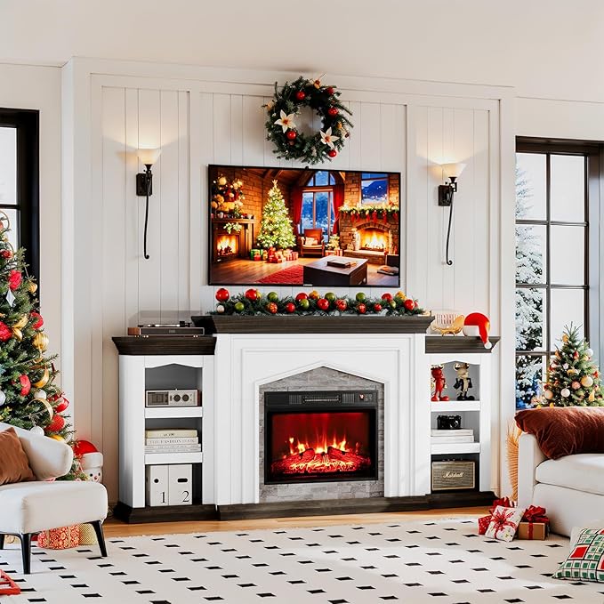 Naice 80" Electric Fireplace