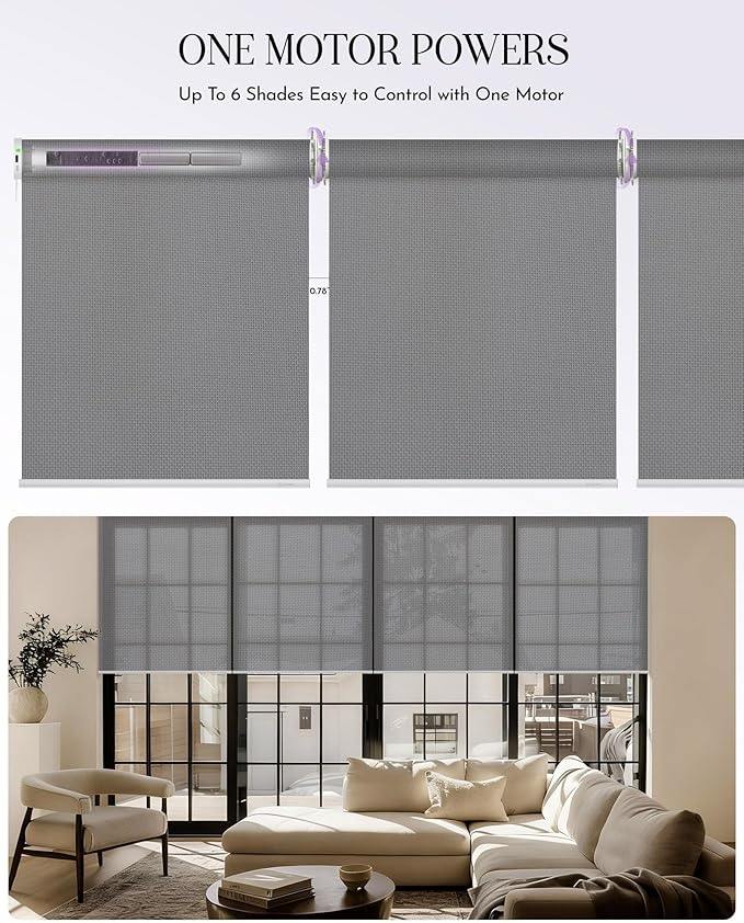 Graywind Smart Coupled Roller Shades Compatible
