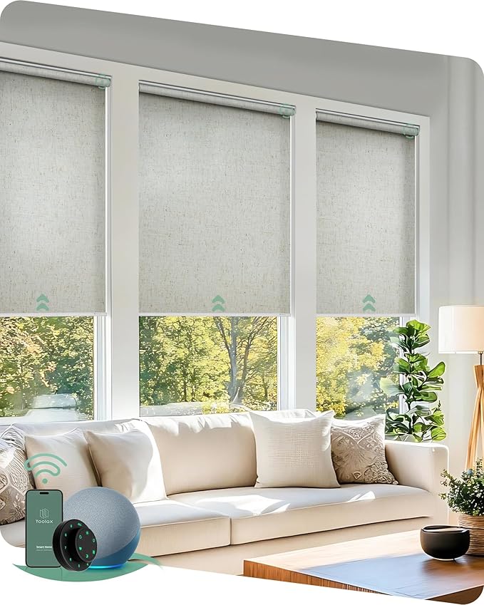 Yoolax Motorized Blinds with Remote, Smart Blinds