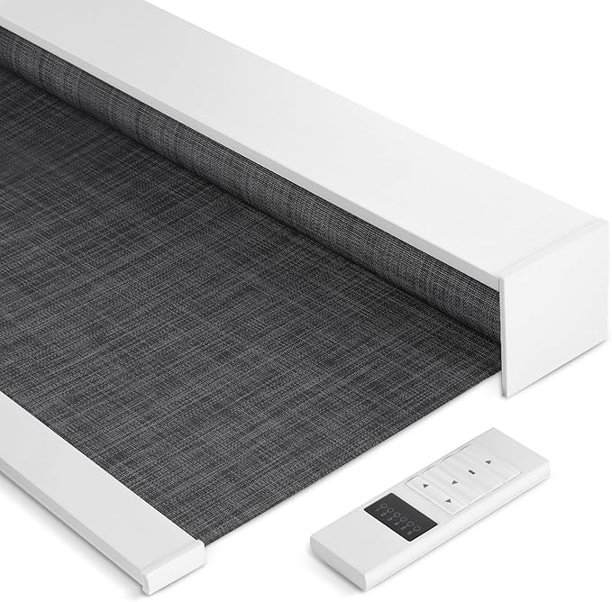 Tipiace Motorized Blinds with Remote Window Roller Shade Wireless Rechargeable