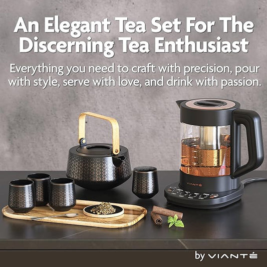 Vianté Luxury Tea Set. Electric Kettle