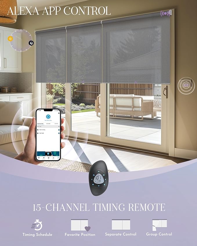 Graywind Smart Coupled Roller Shades Compatible
