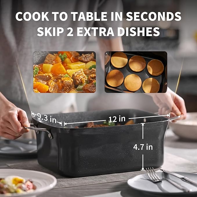 Slow Cooker 7 Quart | Programmable Multi-Cooker PFOA-Free Ceramic Coating