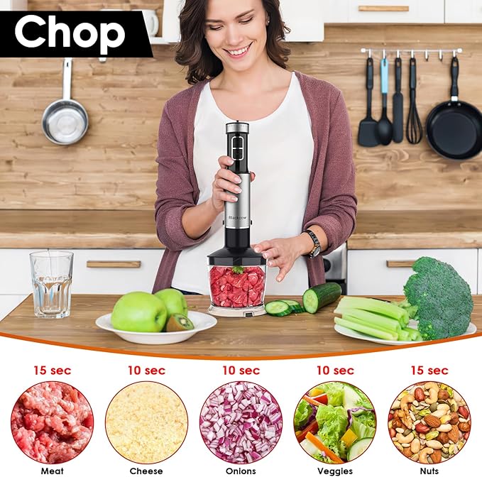 Immersion Blender Handheld for Kitchen, Emulsion Blender Handheld