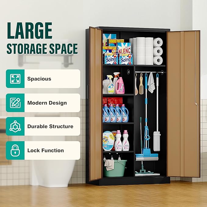 Wide & Deep Metal Storage Cabinet