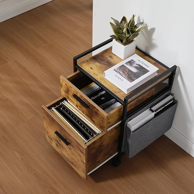 EUREKA ERGONOMIC 2-Drawer Mobile File Cabinet