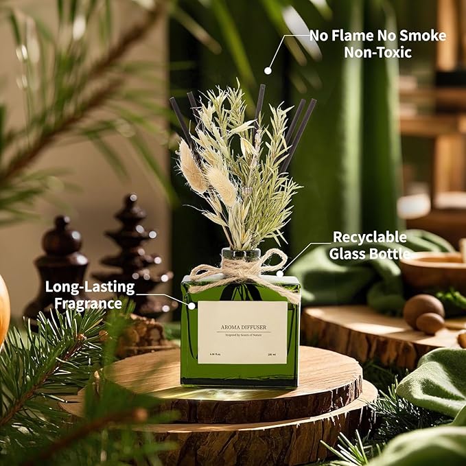 Reed Diffuser, 6.09 oz Ebony Rose Scent Diffuser