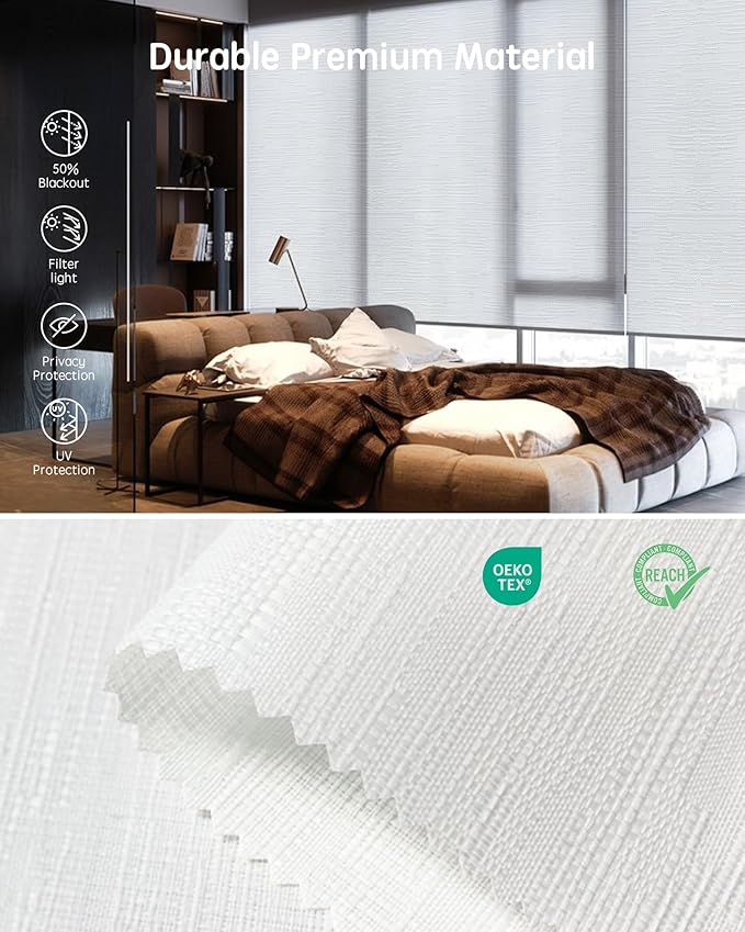 Yoolax Motorized Blinds with Remote, Smart Blinds