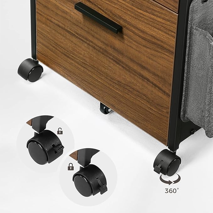 EUREKA ERGONOMIC 2-Drawer Mobile File Cabinet