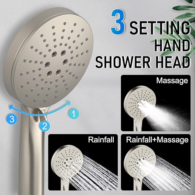 Iriber Thermostatic Shower System Wall Mount
