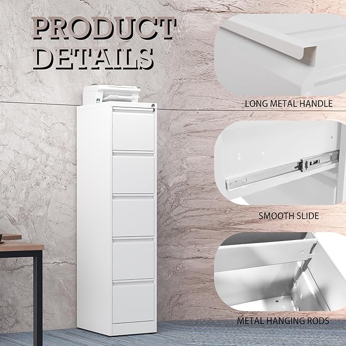 5 Drawer Vertical File Cabinet