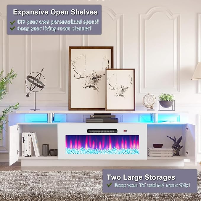 AMERLIFE Fireplace TV Stand