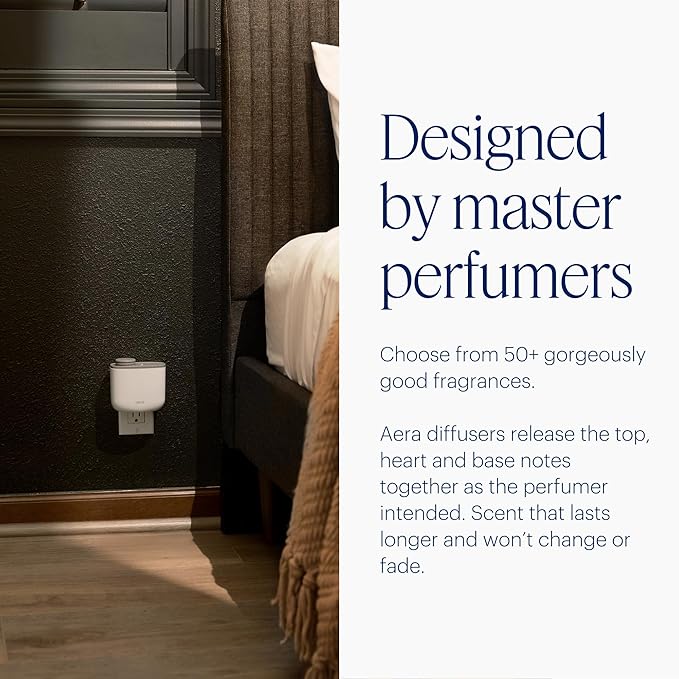 Aera Mini Home Fragrance Diffuser and Mini Beach House Scent Refill Bundle