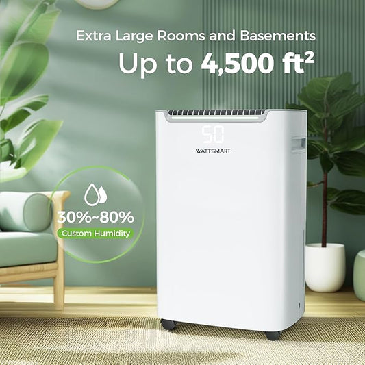 4, 500 Sq.Ft Dehumidifier for Basement