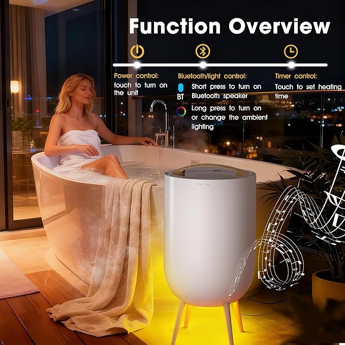 STARLEAD Heated Towel Warmers for Bathroom - 20L Large Towel Warmer Bucket