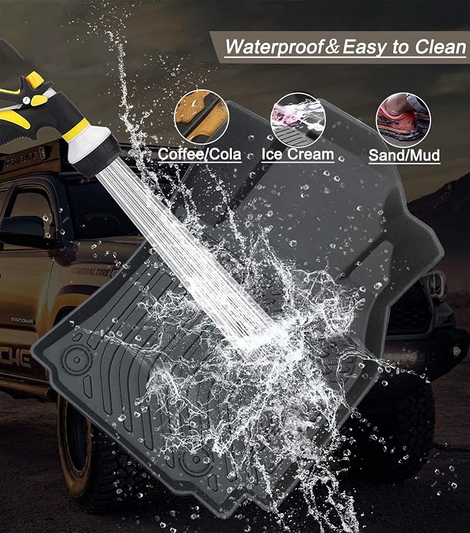 Aiqiying Floor Mats&Cargo Liners Compatible with Toyota Camry 2025-2026 Modelss,All Weather Waterproof Durable Custom-Fit Back Trunk Tray Front Rear Rows Full Set Carpet Protection TPE Accessories