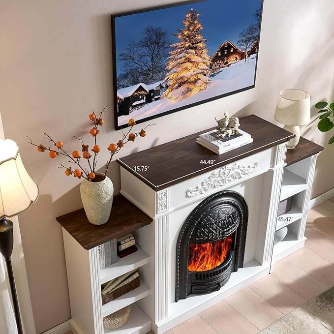 78" Birdcage-Style Electric Fireplace