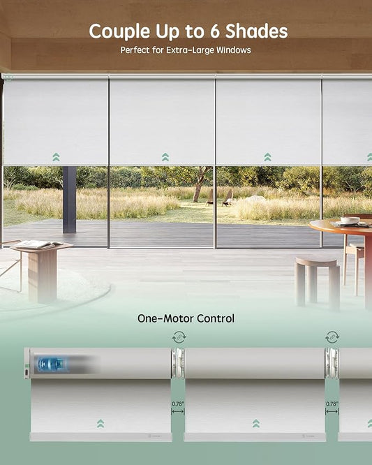 Yoolax Smart Coupled Roller Shades Compatible