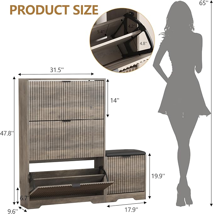Shoe Cabinet Storage for Entryway