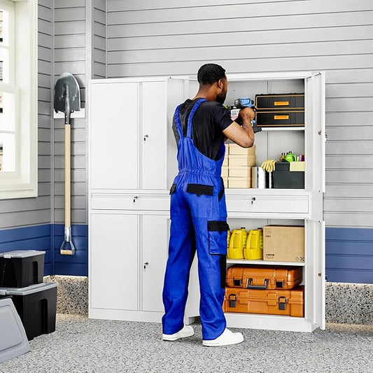 Yizosh Metal Garage Storage Cabinet