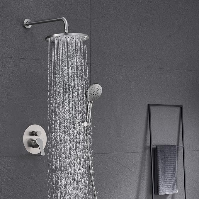Iriber Shower System Wall Mounted Shower Faucet Mixer Set