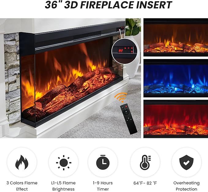 OKD 52" Electric Fireplace