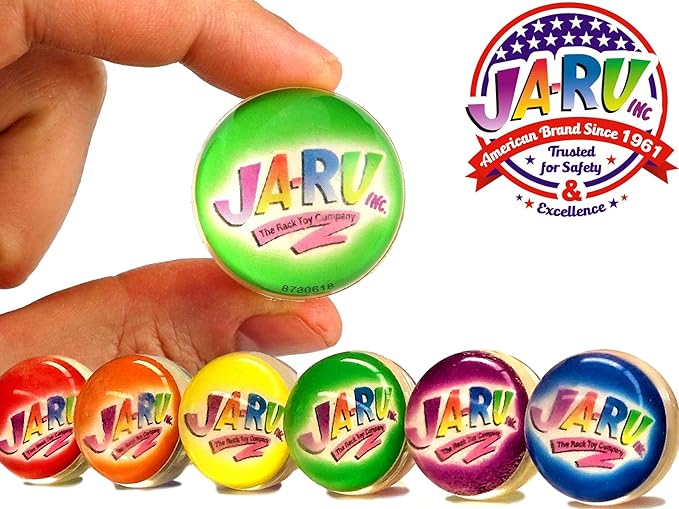 JA-RU Hi Bounce Pinky Ball (1 Ball) – Solid Pink Rubber Bouncy Balls for Kids, Outdoor Playground Toys, Stress Relief Toy & Massage Balls, Bulk Party Favors & Classroom Prizes. 976-1p