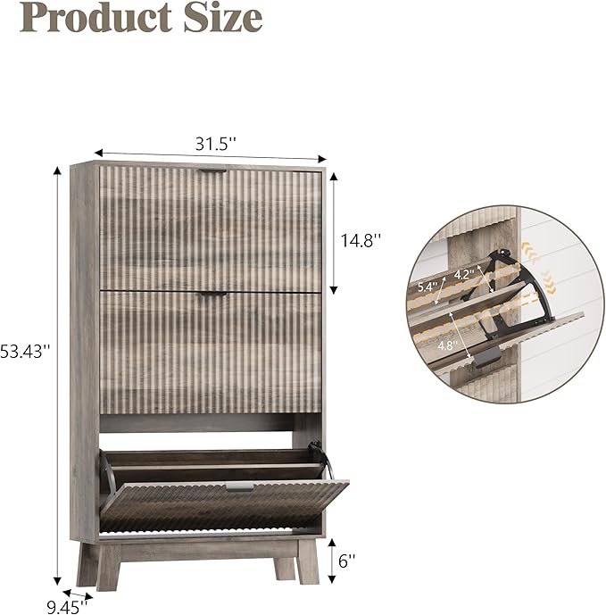 Shoe Cabinet Storage for Entryway