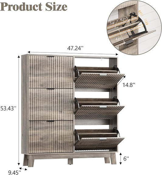 Shoe Cabinet Storage for Entryway