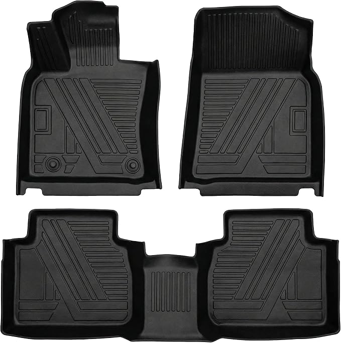 Aiqiying Floor Mats Compatible with Toyota Camry 2025-2026 Models,All Weather Waterproof Durable Custom-Fit Front Rear Rows Full Set Protection TPE Carpet Liners Accessories