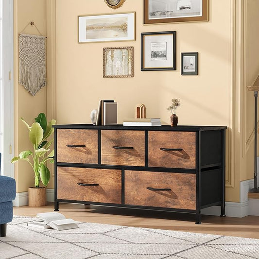 DWVO Dresser for Room with 5 Drawers
